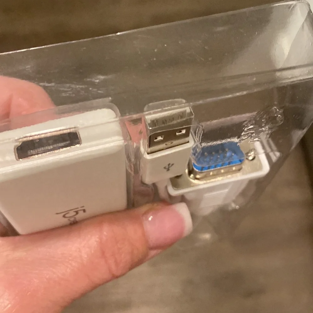 Never used VGA to HDMI adapter